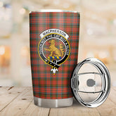 MacPherson Weathered Tartan Crest Tumbler